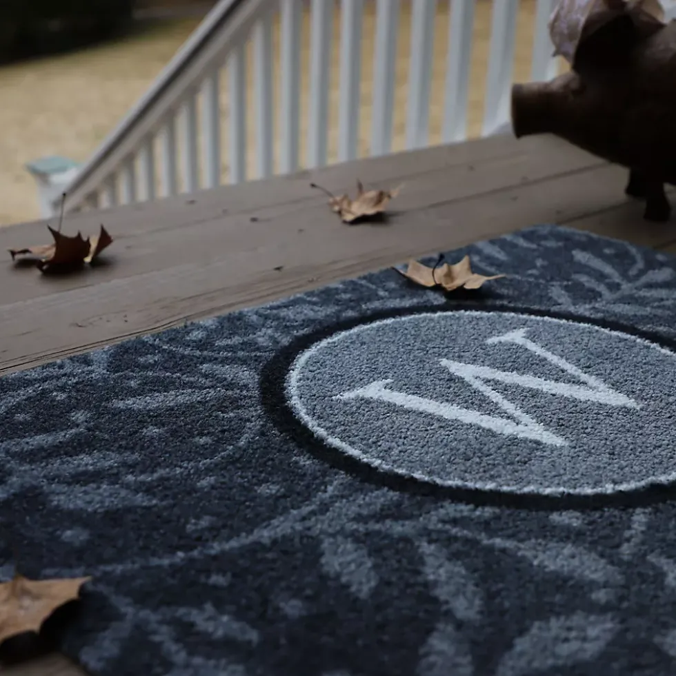 Matterly Monogrammed Wisteria Doormat - Standard