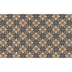 Matterly Skid Resistant Floral Mosaic Floor Mat