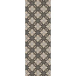 Matterly Skid Resistant Floral Mosaic Floor Mat