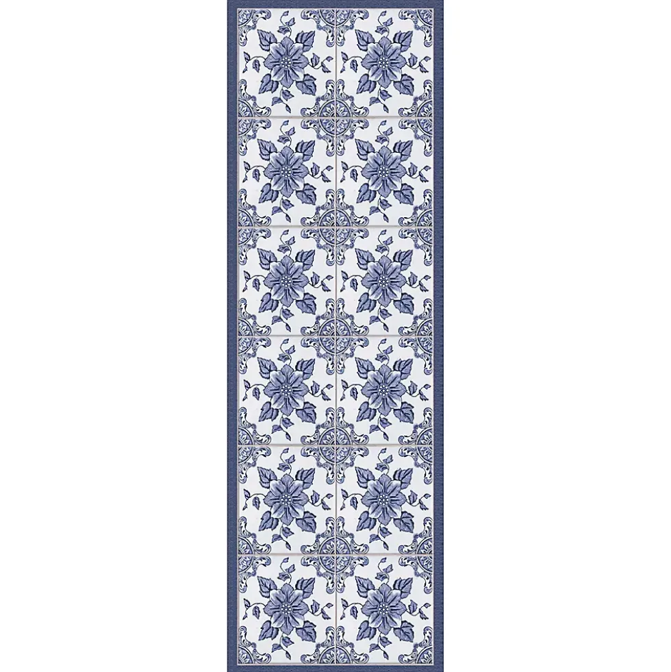 Matterly Skid Resistant Floral Floor Mat