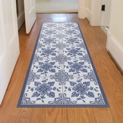 Matterly Skid Resistant Floral Floor Mat