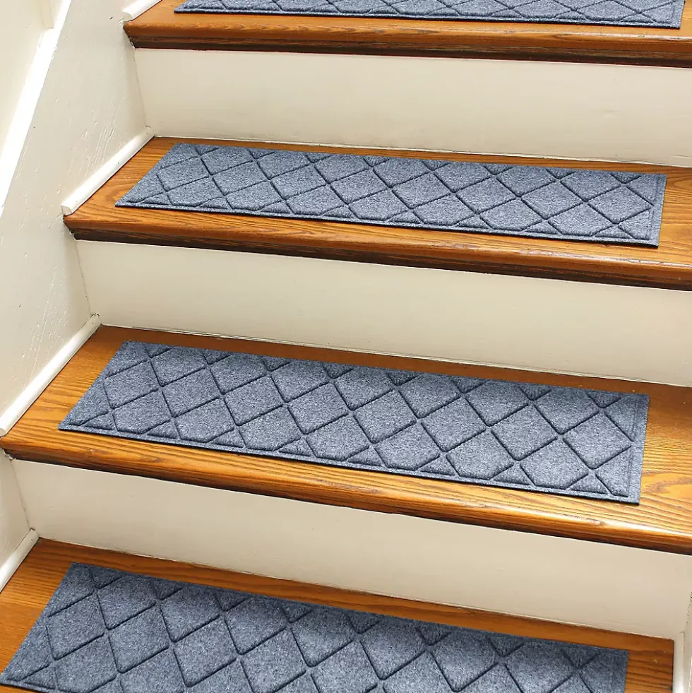 Matterly 8.5" x 30" Argyle Waterhog® Stair Treads - Set of 4