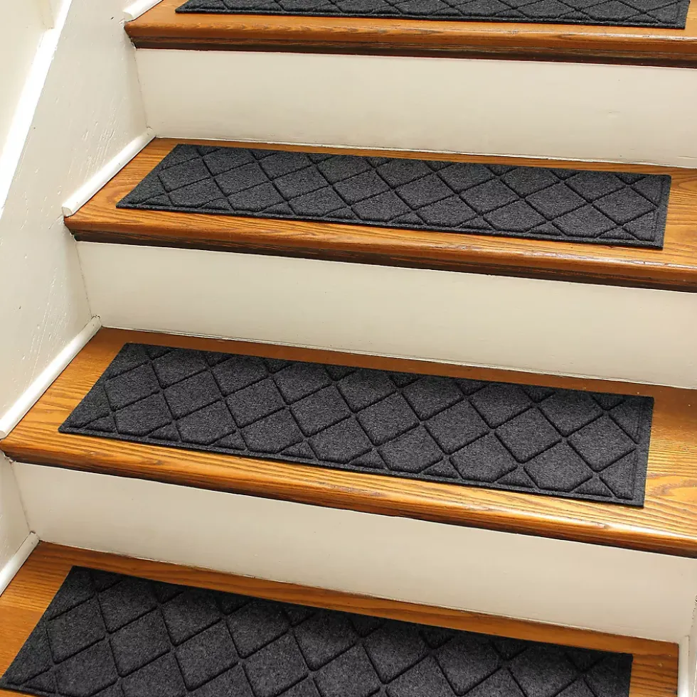 Matterly 8.5" x 30" Argyle Waterhog® Stair Treads - Set of 4