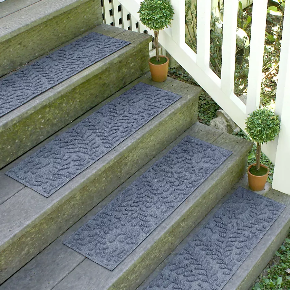 Matterly 8.5" x 30" Boxwood Waterhog® Stair Treads - Set of 4