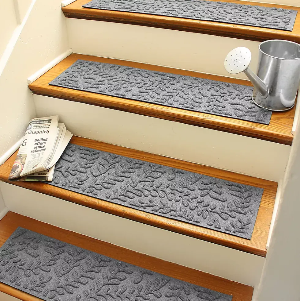 Matterly 8.5" x 30" Boxwood Waterhog® Stair Treads - Set of 4
