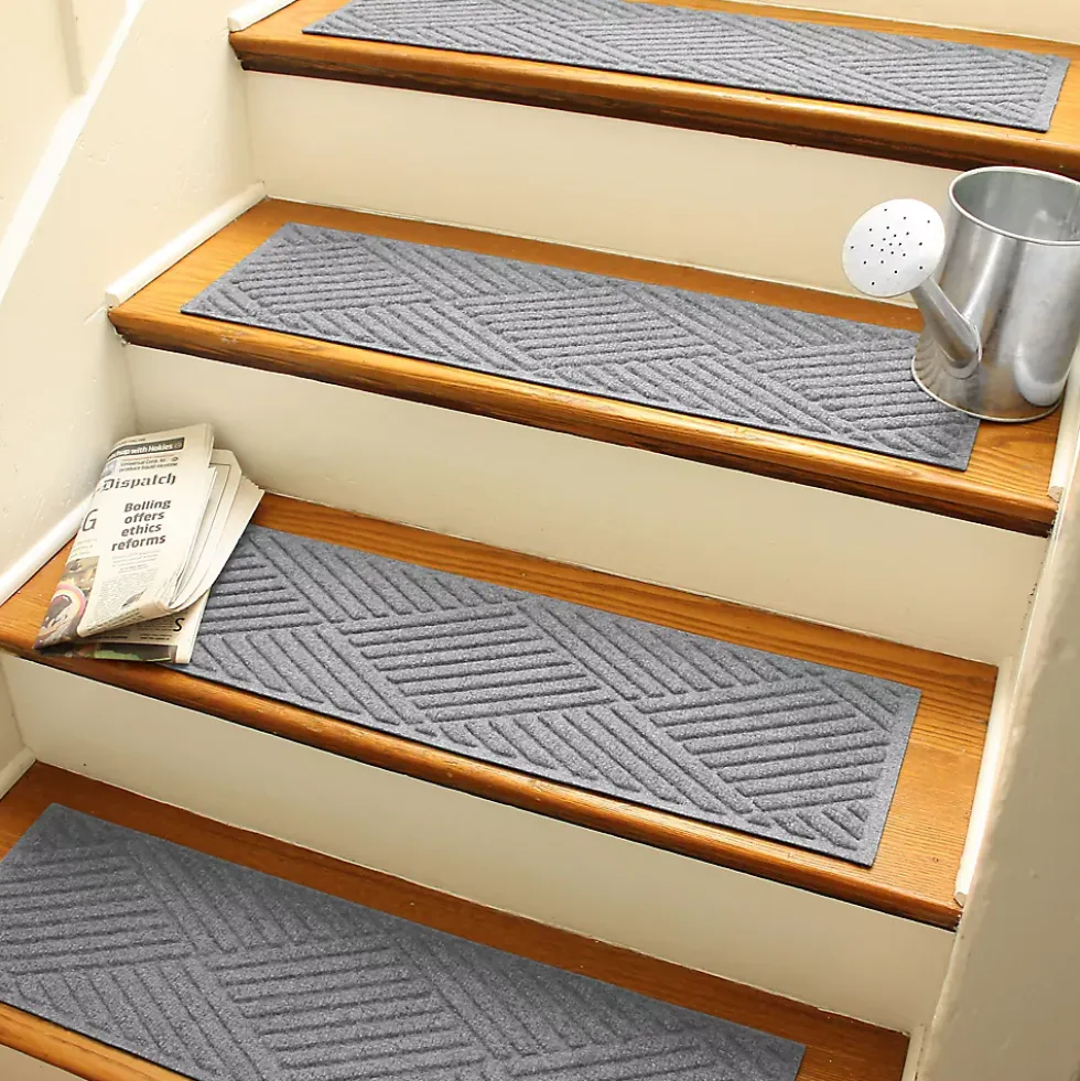 Matterly 8.5" x 30" Diamonds Waterhog® Stair Treads - Set of 4