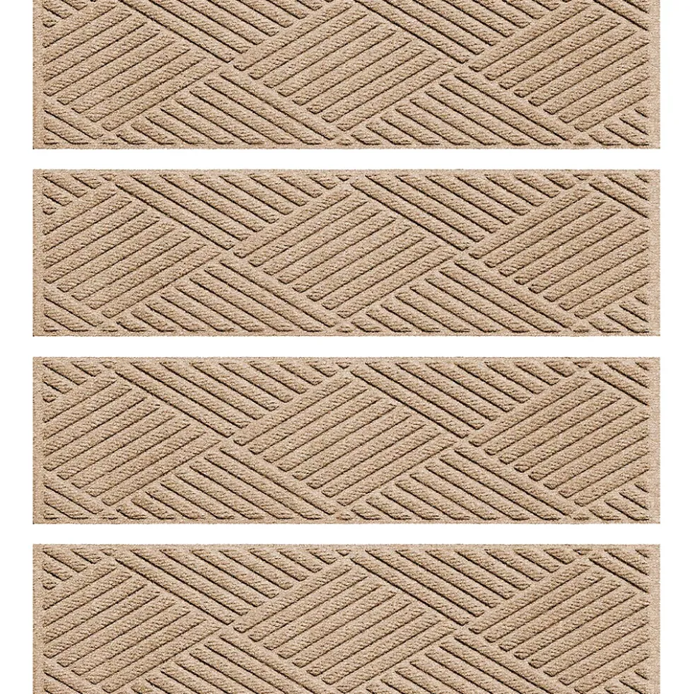 Matterly 8.5" x 30" Diamonds Waterhog® Stair Treads - Set of 4