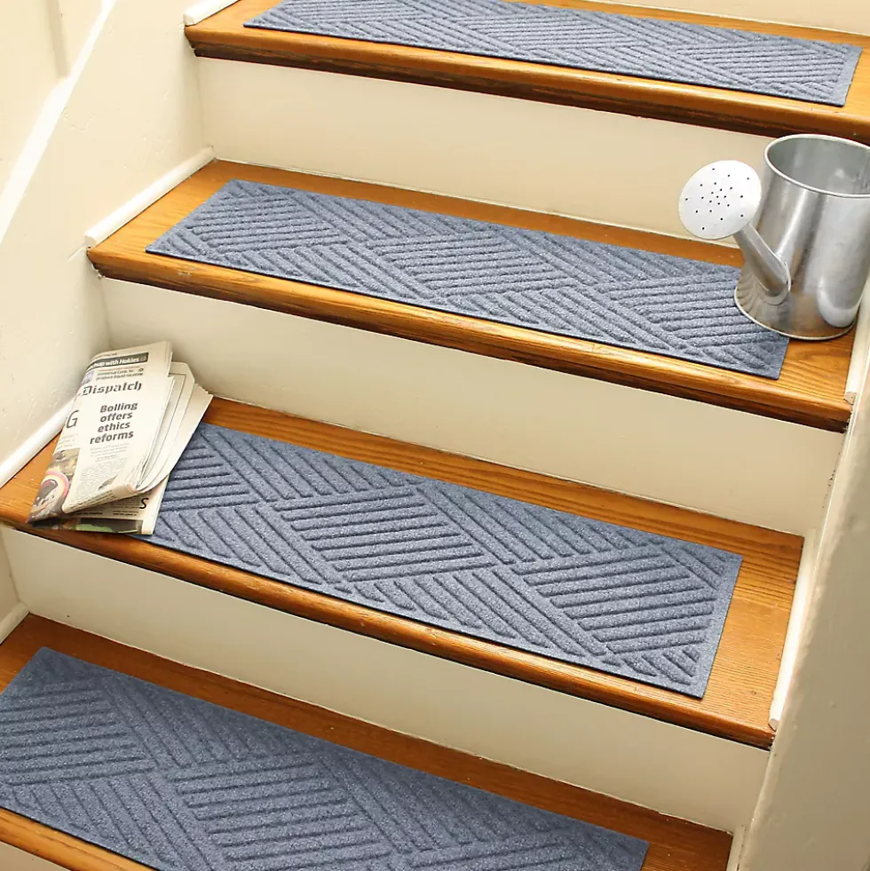 Matterly 8.5" x 30" Diamonds Waterhog® Stair Treads - Set of 4