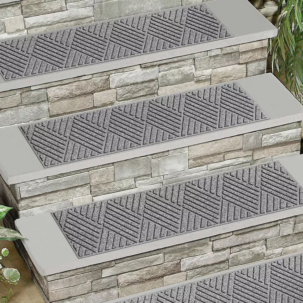 Matterly 8.5" x 30" Diamonds Waterhog® Stair Treads - Set of 4