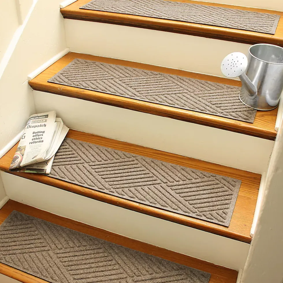 Matterly 8.5" x 30" Diamonds Waterhog® Stair Treads - Set of 4