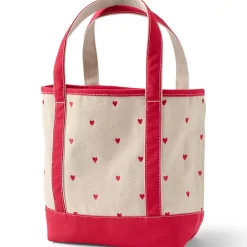 Medium Embroidered 5 Pocket Open Top Canvas Tote Bag