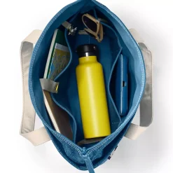 Medium 5 Pocket Open Top Canvas Tote Bag