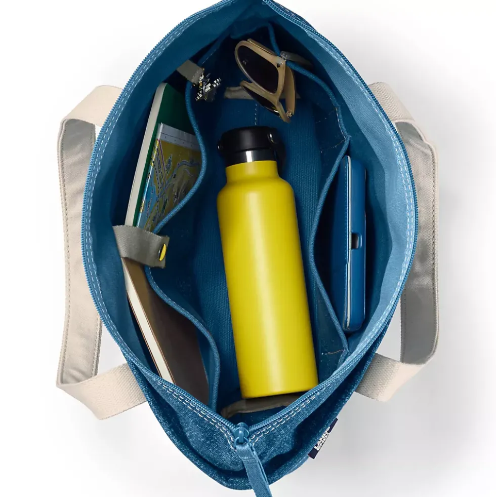 Medium 5 Pocket Open Top Canvas Tote Bag