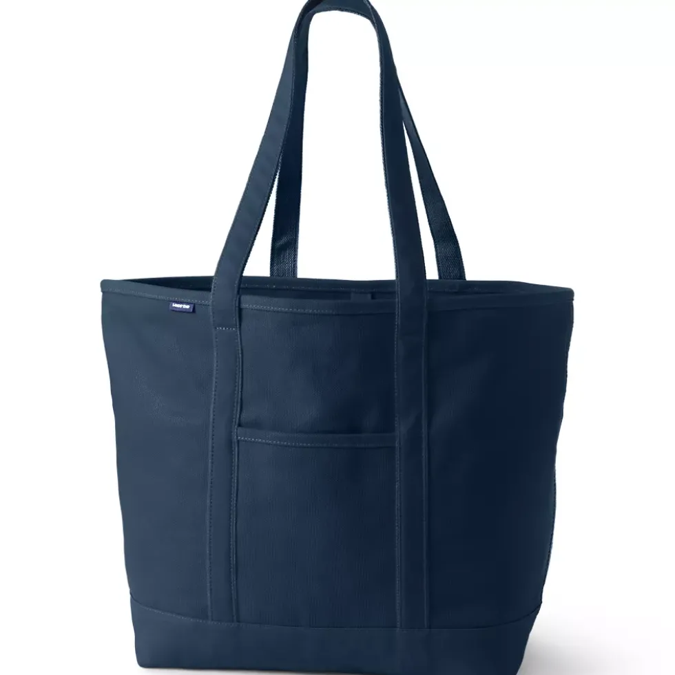 Medium 5 Pocket Open Top Canvas Tote Bag