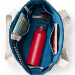 Medium 5 Pocket Open Top Canvas Tote Bag