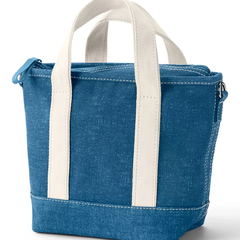Medium 5 Pocket Open Top Canvas Tote Bag