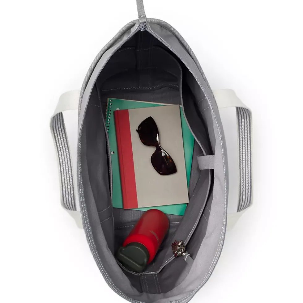 Medium 5 Pocket Open Top Canvas Tote Bag