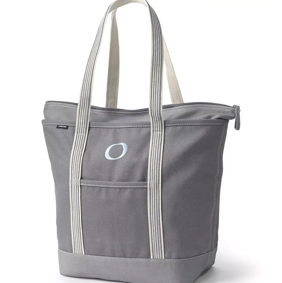 Medium 5 Pocket Open Top Canvas Tote Bag