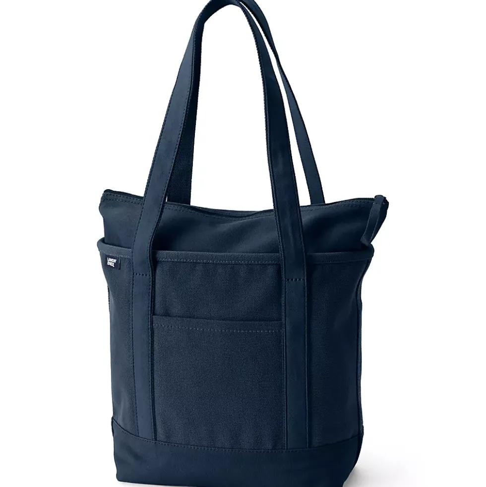 Medium 5 Pocket Open Top Canvas Tote Bag