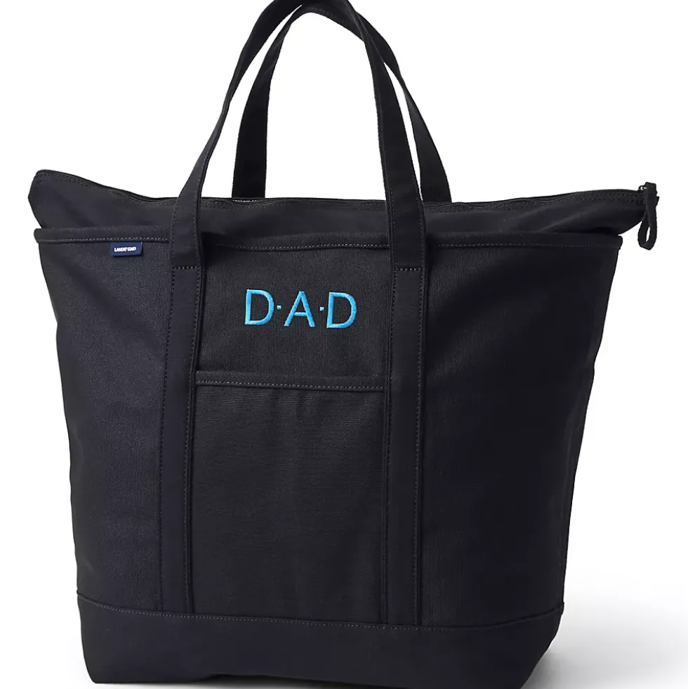 Medium 5 Pocket Open Top Canvas Tote Bag