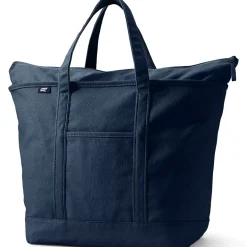Medium 5 Pocket Open Top Canvas Tote Bag
