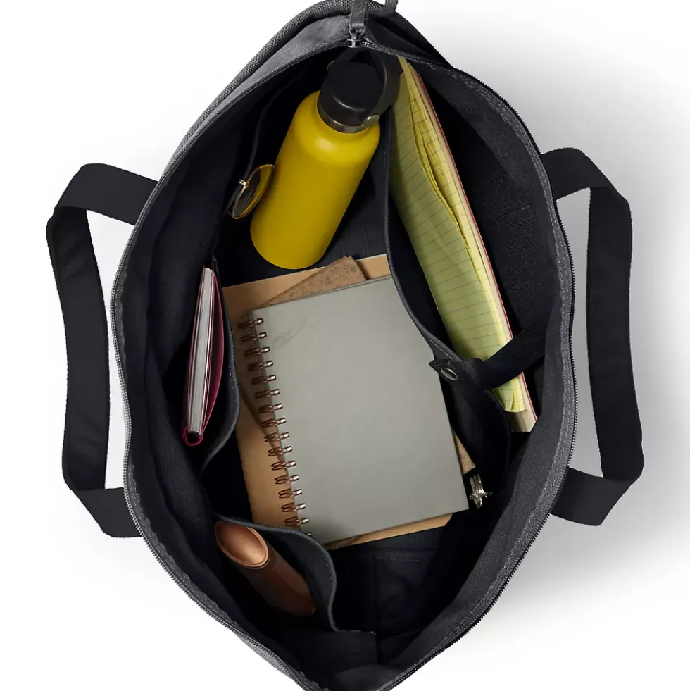 Medium 5 Pocket Open Top Canvas Tote Bag