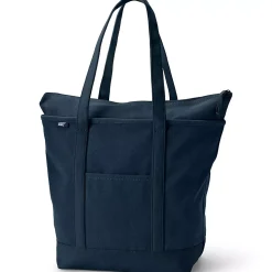 Medium 5 Pocket Open Top Canvas Tote Bag