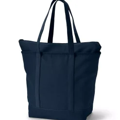 Medium 5 Pocket Open Top Canvas Tote Bag