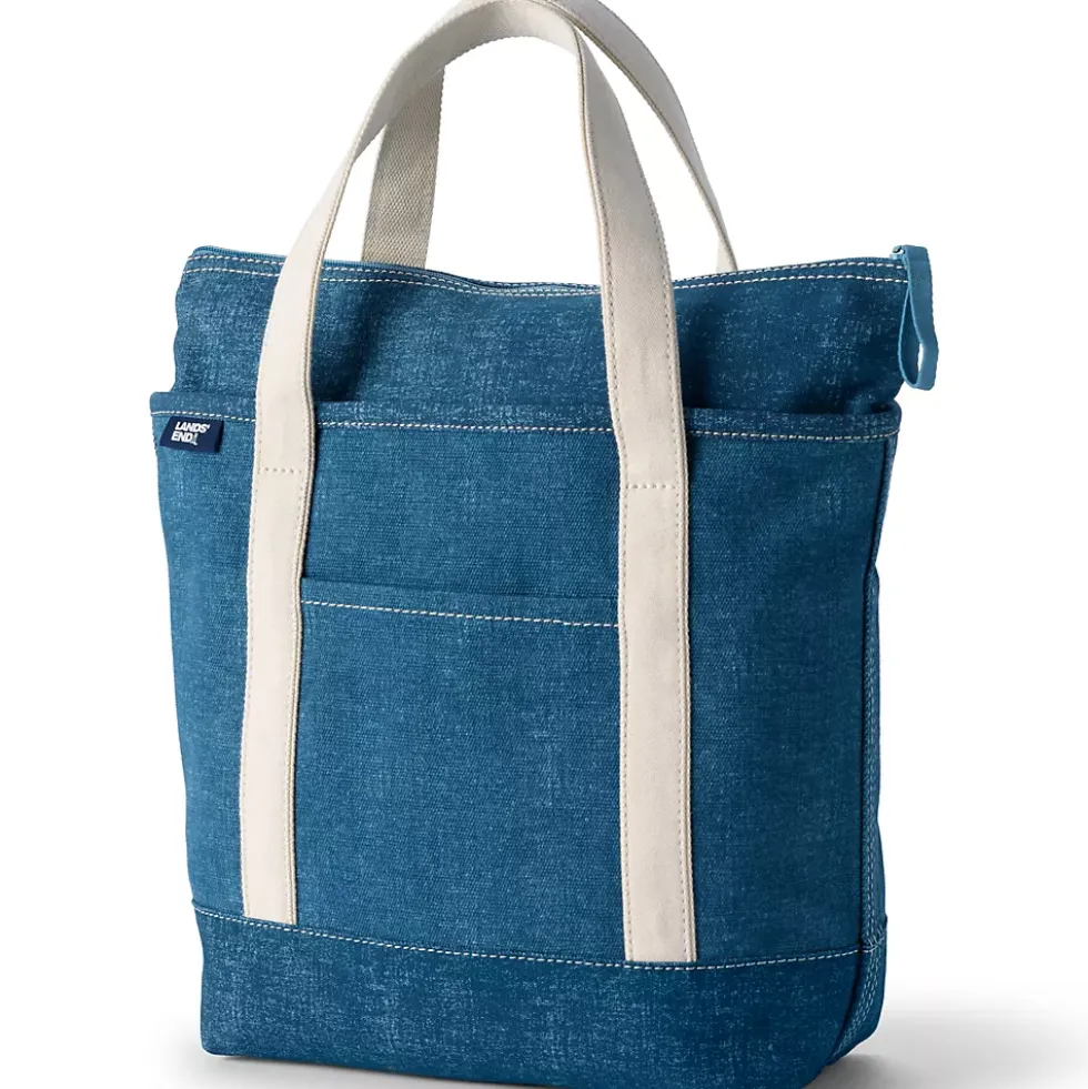 Medium 5 Pocket Open Top Canvas Tote Bag