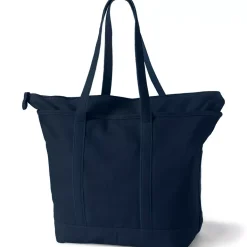 Medium 5 Pocket Open Top Canvas Tote Bag