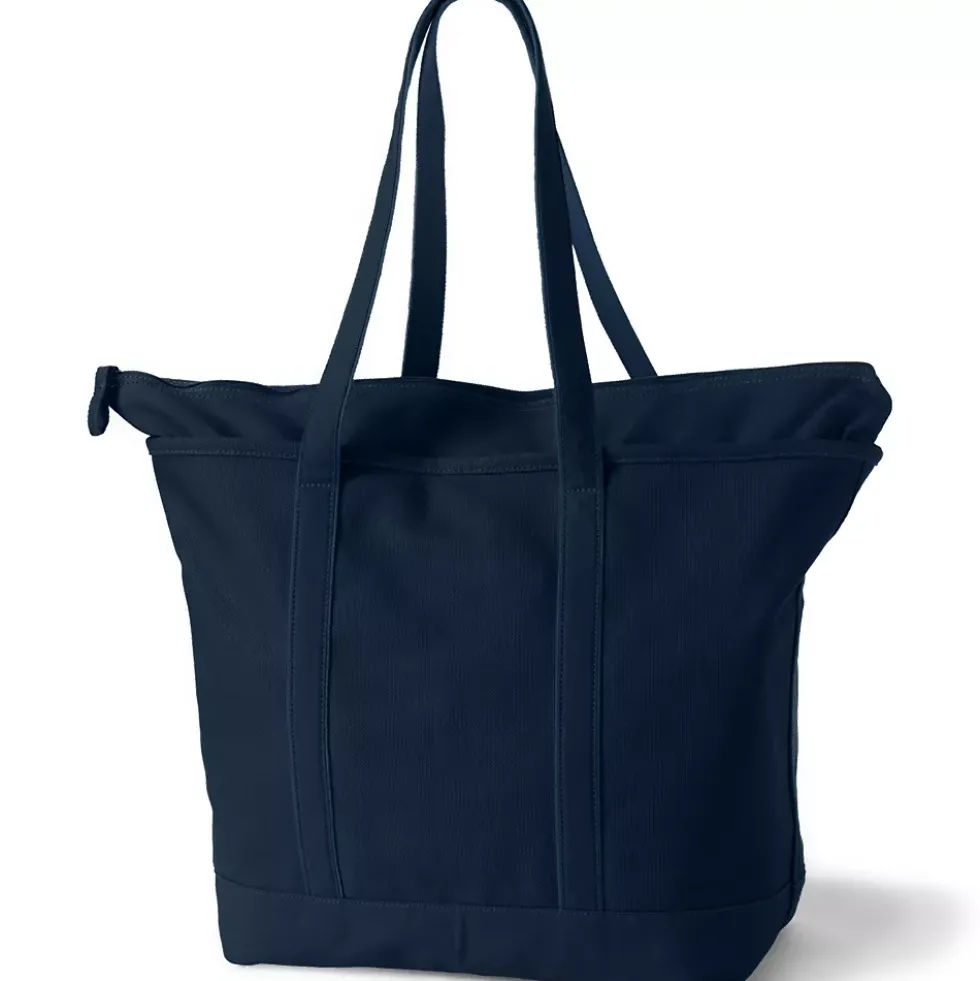 Medium 5 Pocket Open Top Canvas Tote Bag