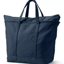 Medium 5 Pocket Open Top Canvas Tote Bag