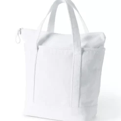 Medium 5 Pocket Open Top Canvas Tote Bag