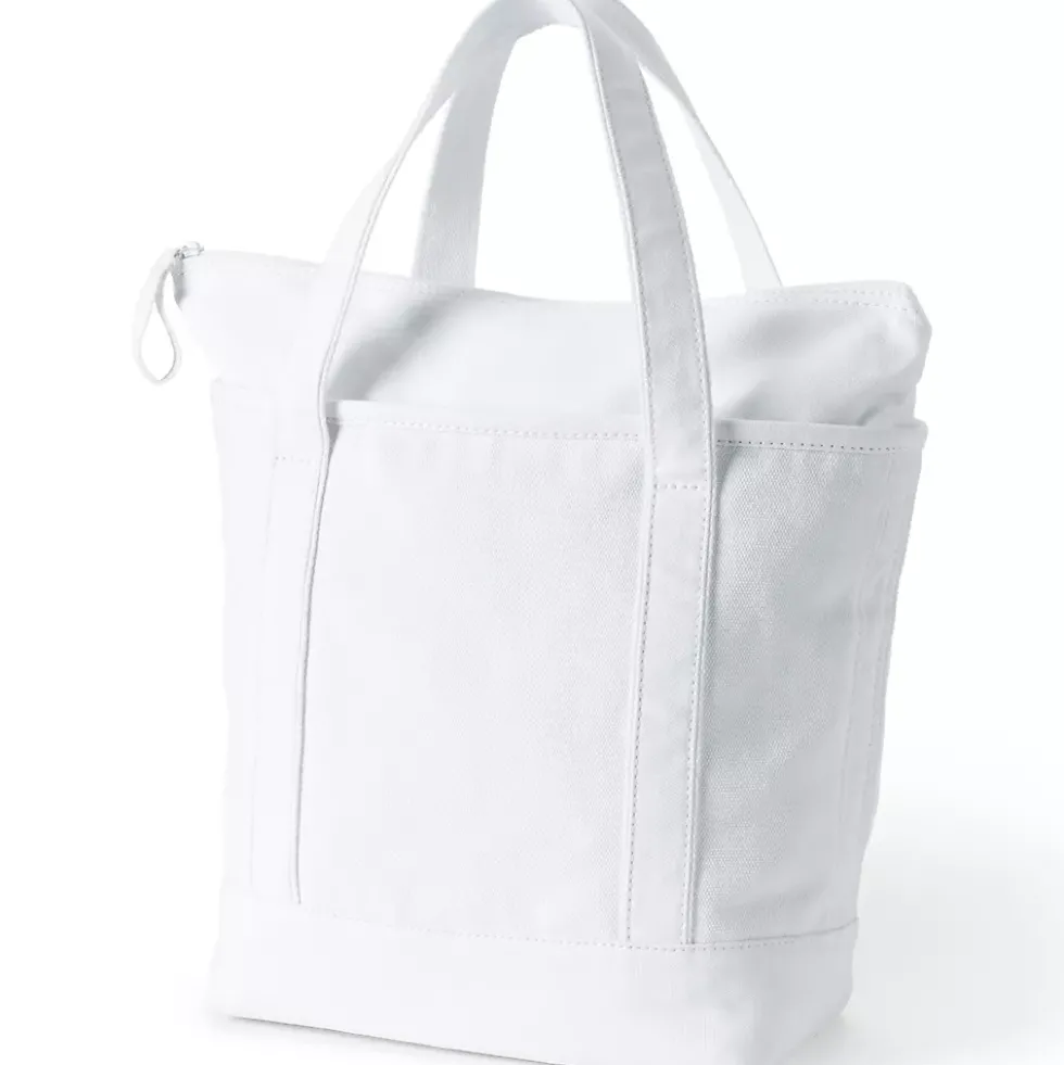 Medium 5 Pocket Open Top Canvas Tote Bag
