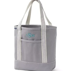Medium 5 Pocket Open Top Canvas Tote Bag