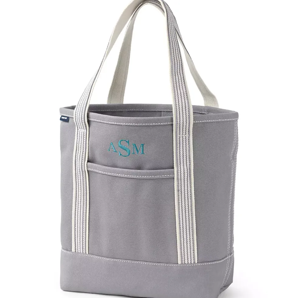 Medium 5 Pocket Open Top Canvas Tote Bag