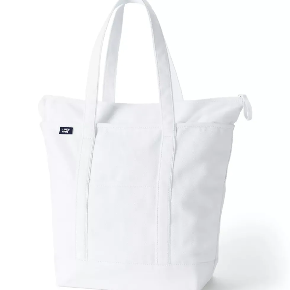 Medium 5 Pocket Open Top Canvas Tote Bag