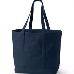 Medium 5 Pocket Open Top Canvas Tote Bag