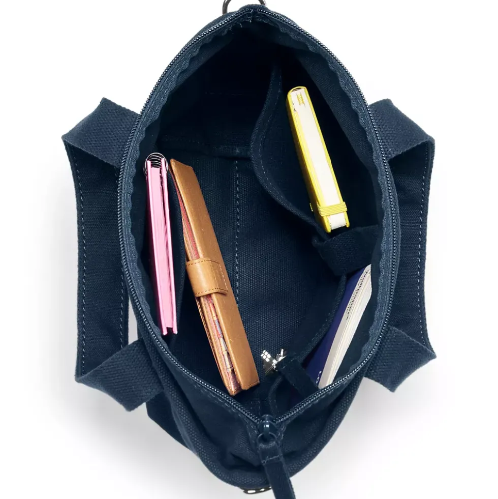 Medium 5 Pocket Open Top Canvas Tote Bag
