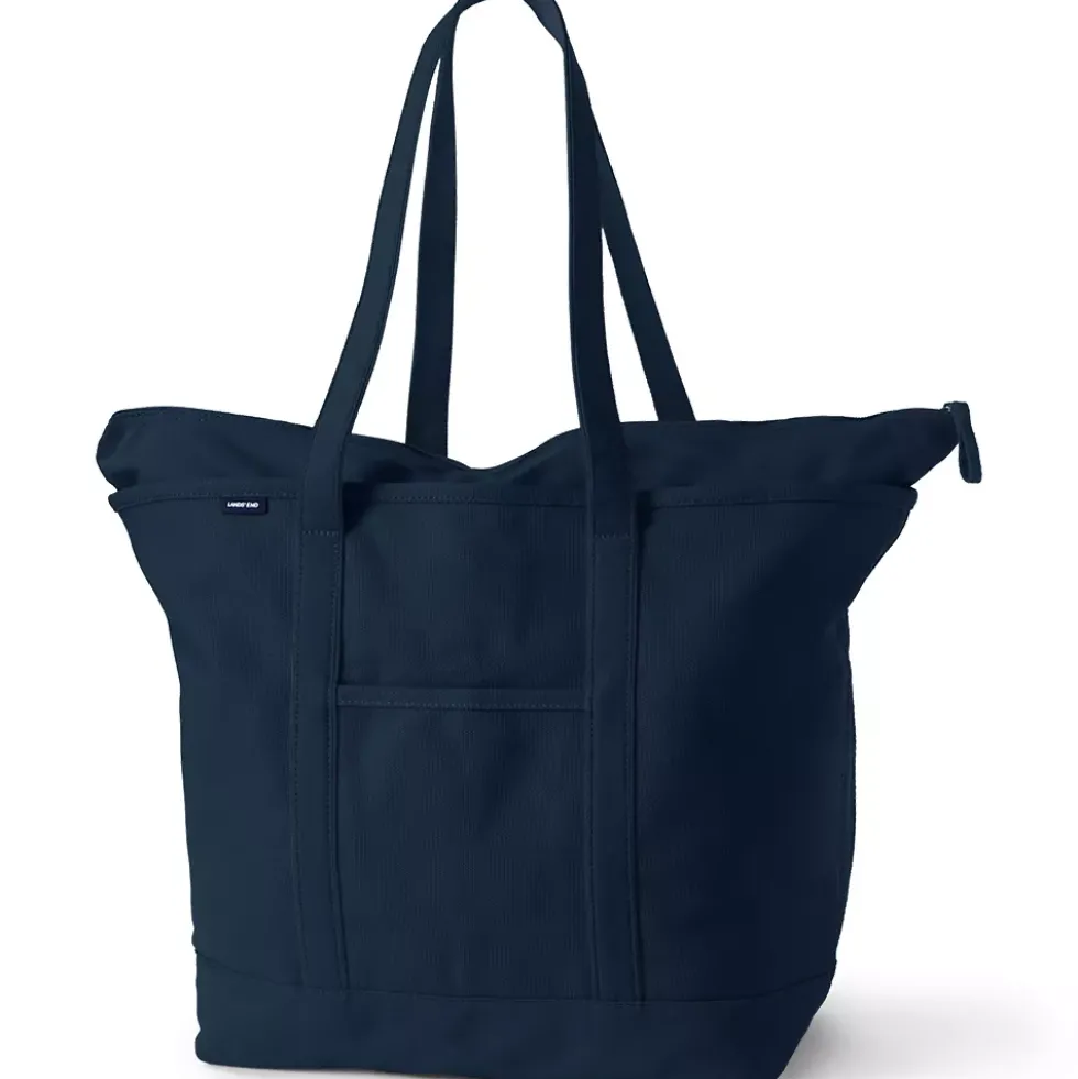 Medium 5 Pocket Open Top Canvas Tote Bag