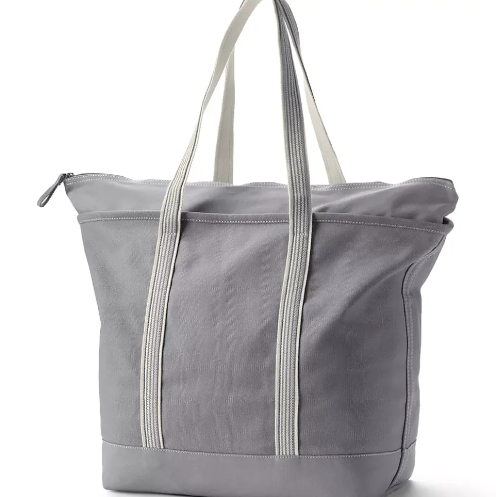 Medium 5 Pocket Open Top Canvas Tote Bag