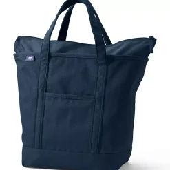 Medium 5 Pocket Open Top Canvas Tote Bag