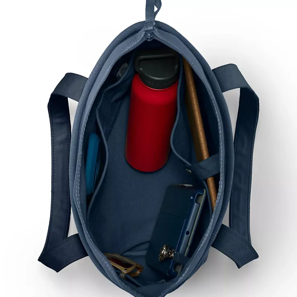 Medium 5 Pocket Open Top Canvas Tote Bag