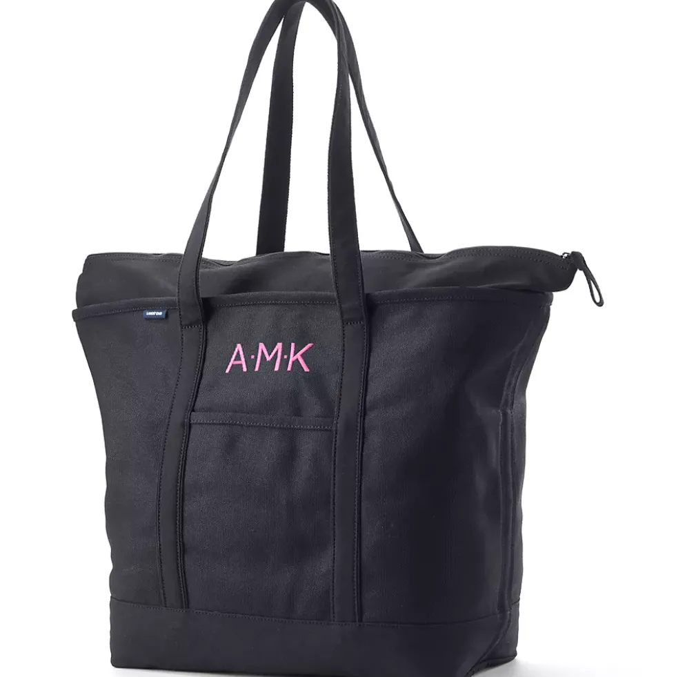 Medium 5 Pocket Open Top Canvas Tote Bag