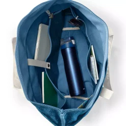 Medium 5 Pocket Open Top Canvas Tote Bag