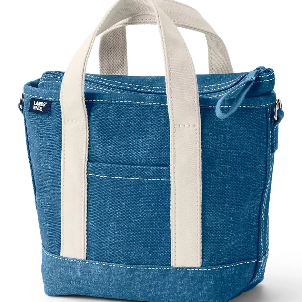 Medium 5 Pocket Open Top Canvas Tote Bag