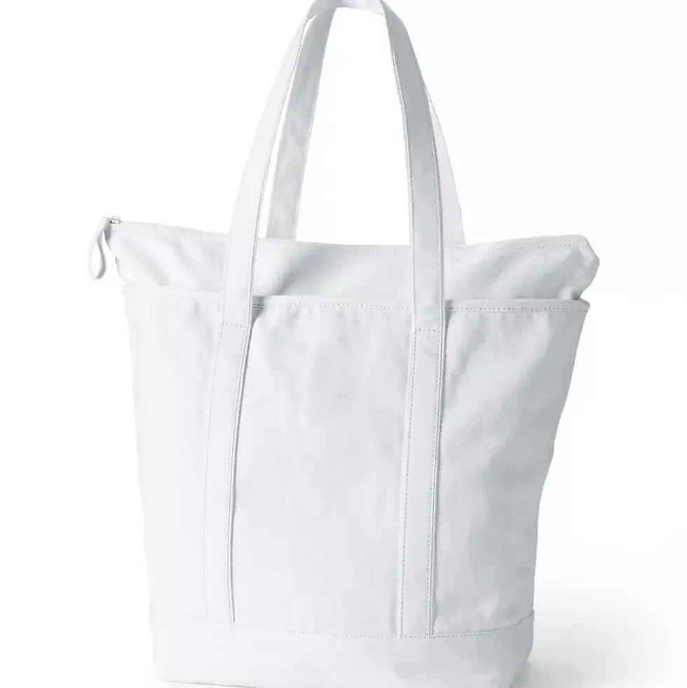 Medium 5 Pocket Open Top Canvas Tote Bag