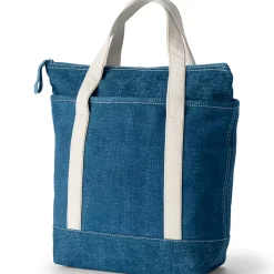 Medium 5 Pocket Open Top Canvas Tote Bag