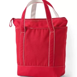 Medium 5 Pocket Open Top Canvas Tote Bag