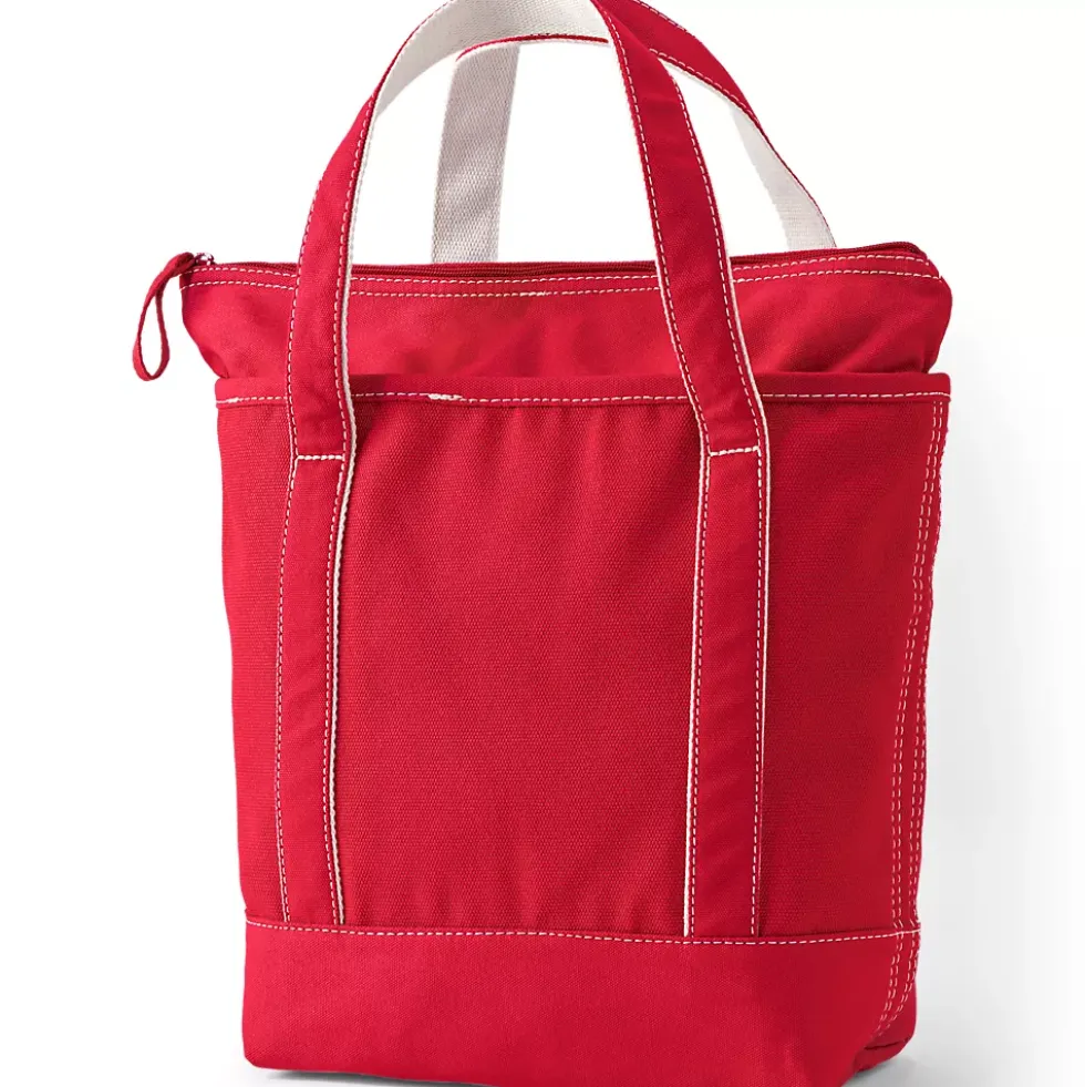 Medium 5 Pocket Open Top Canvas Tote Bag